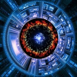 Abstract Digital World Background