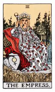 The Empress Tarot Birth Card (Rider-Waite Tarot Deck)