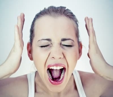 woman stressing out