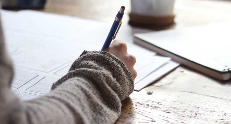 writing in a journal as a morning ritual