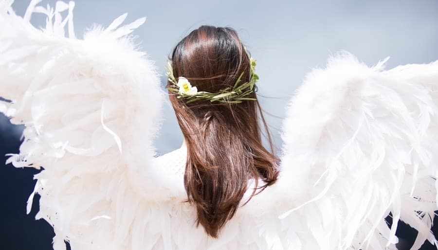 Woman with Angel Wings
