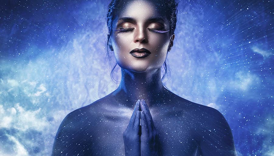 law-of-attraction woman manifesting