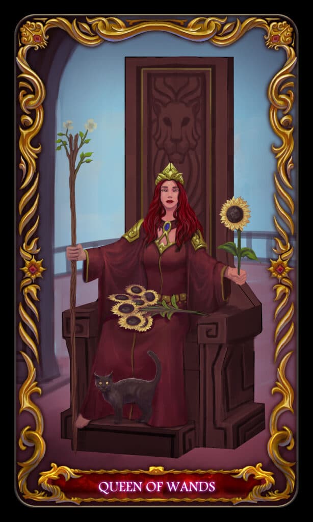 Queen of Wands Tarot Card