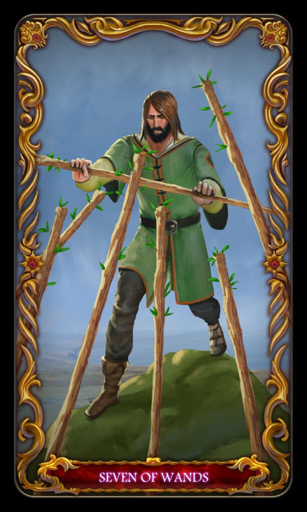 Seven of Wands tarot card