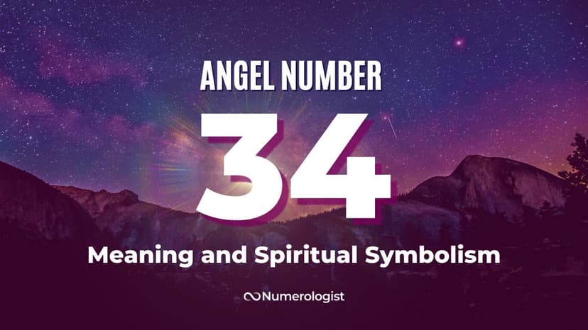 Angel Number 34 Meaning and Spiritual Symbolism