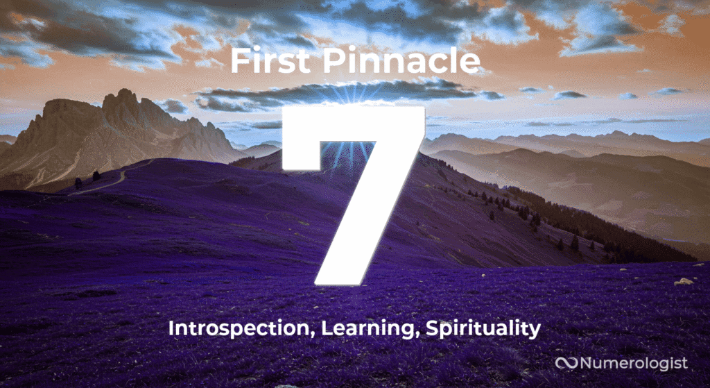 First Pinnacle Number 7
