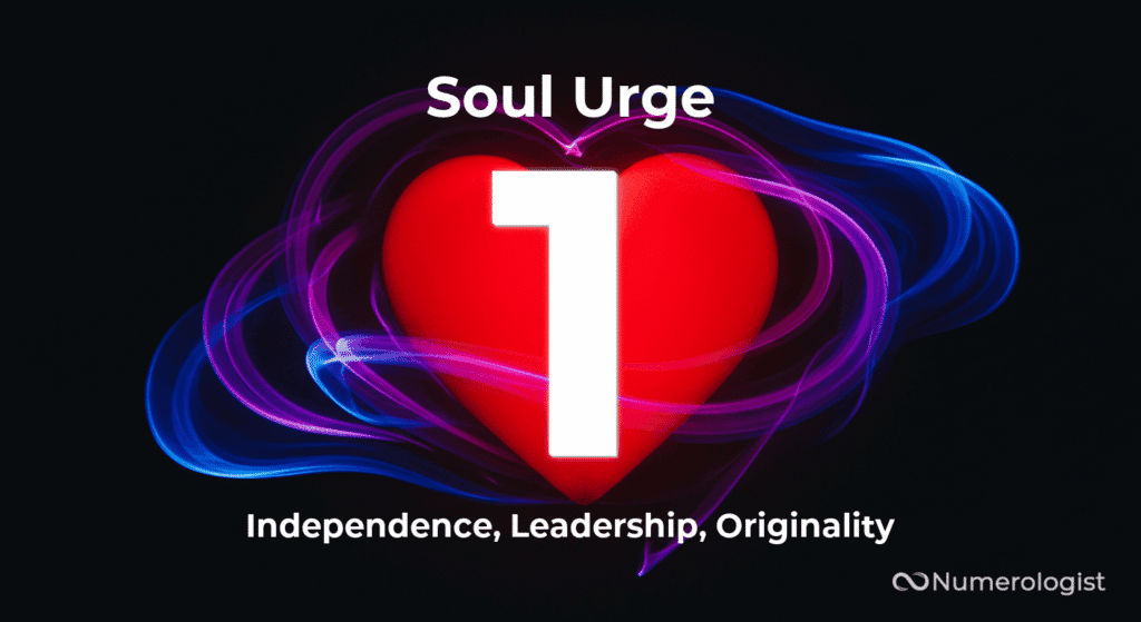 Soul Urge Number 1
