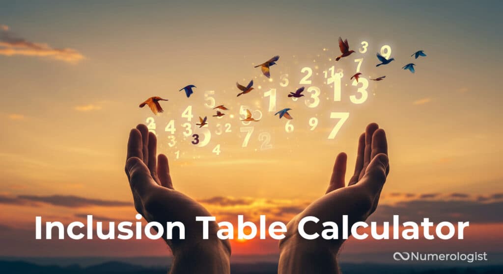 inclusion table calculator
