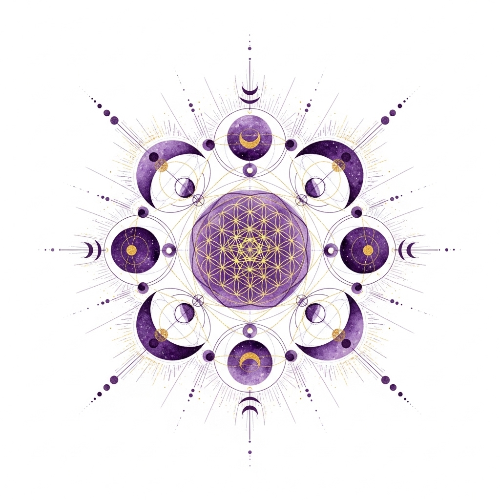 Sacred Geometry Moon Phases