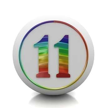 rainbow colored 11 - how to build success habits with the master number 11