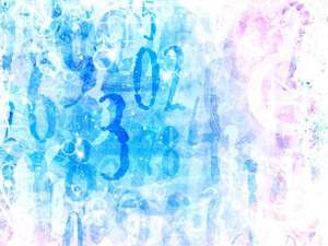 angelic bright magical numbers background