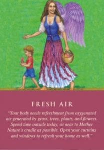 angel card fresh air