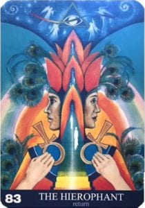 The Hierophant Angel Aura soma Card