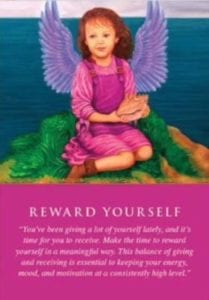 angel card reward yourself