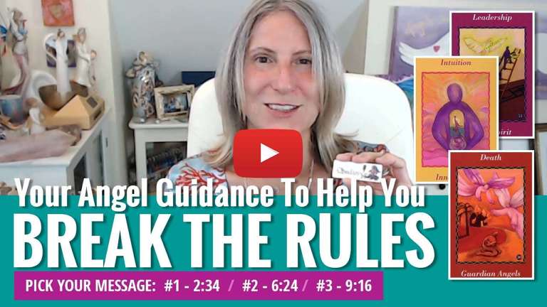 youtube video thumbnail - angel messages for breaking the rules