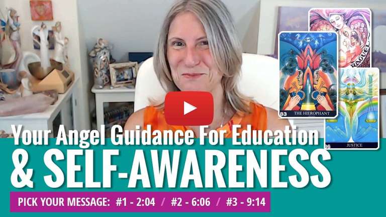 youtube video thumbnail - angel messages for self awareness