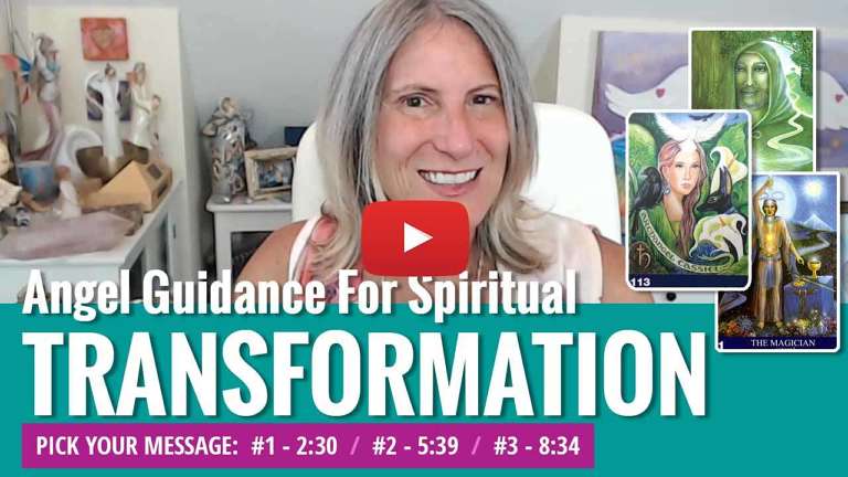 youtube video thumbnail - angel message for transformation