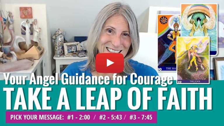 angel message for courage youtube video thumbnail
