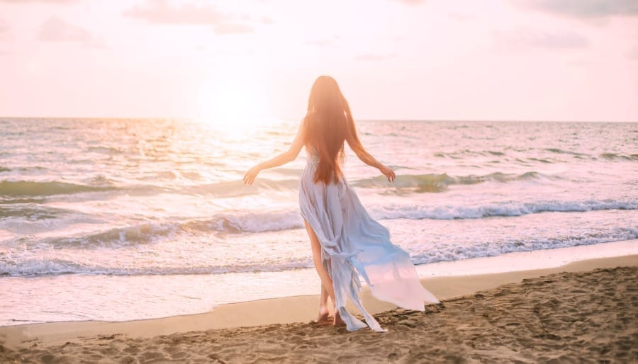 Angelic Woman on beach