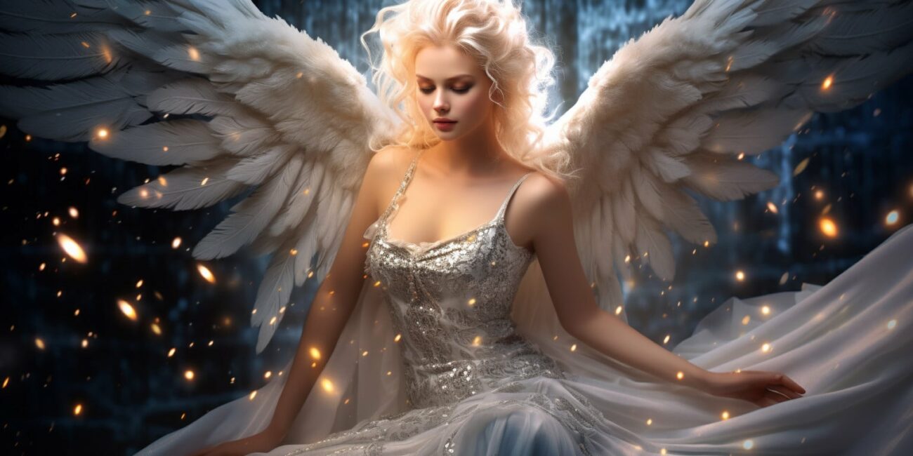 Angel Number 226 - Angel with long blonde hair.